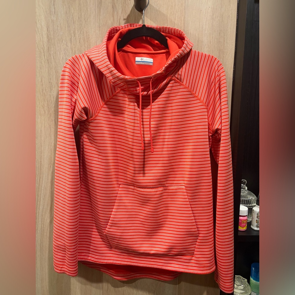 Columbia Coral Striped Hoodie